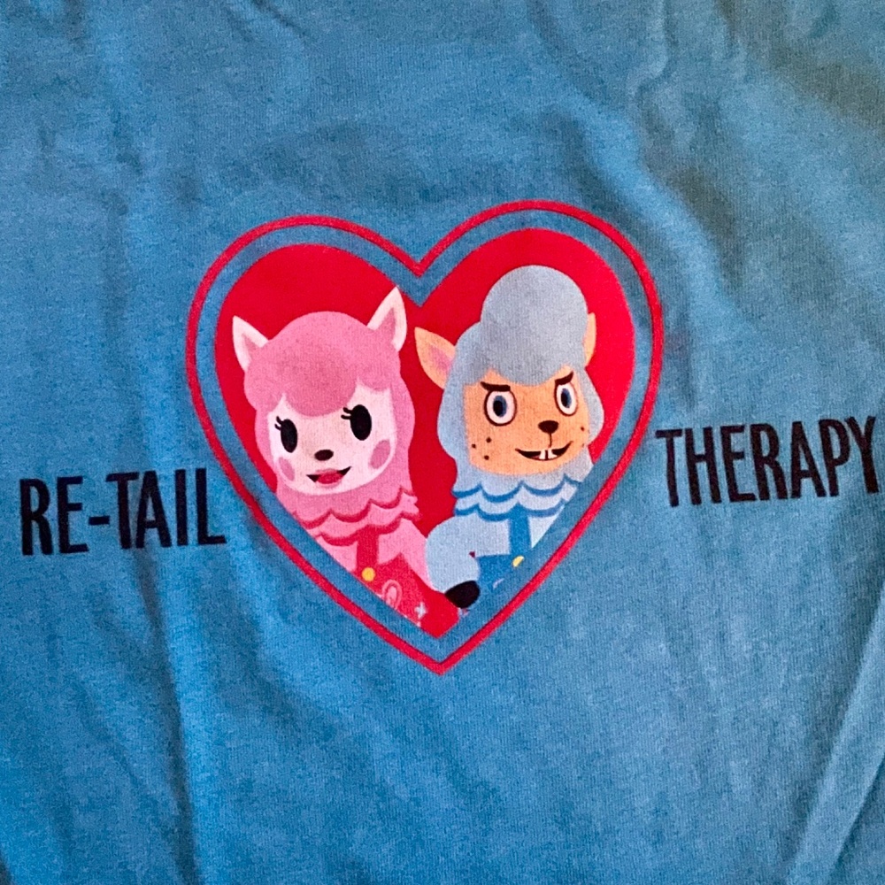 Nintendo Animal Crossing Retail Therapy tee -size XL